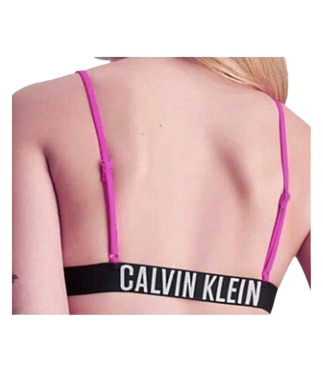 Haut De Maillot De Bain Motif/style Deux Tons Femme Violet Calvin Klein-2