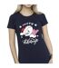 Disney T-shirt en coton Femmes/Ladies The Aristocats Happy Holidays (Bleu marine) - UTBI8508-3