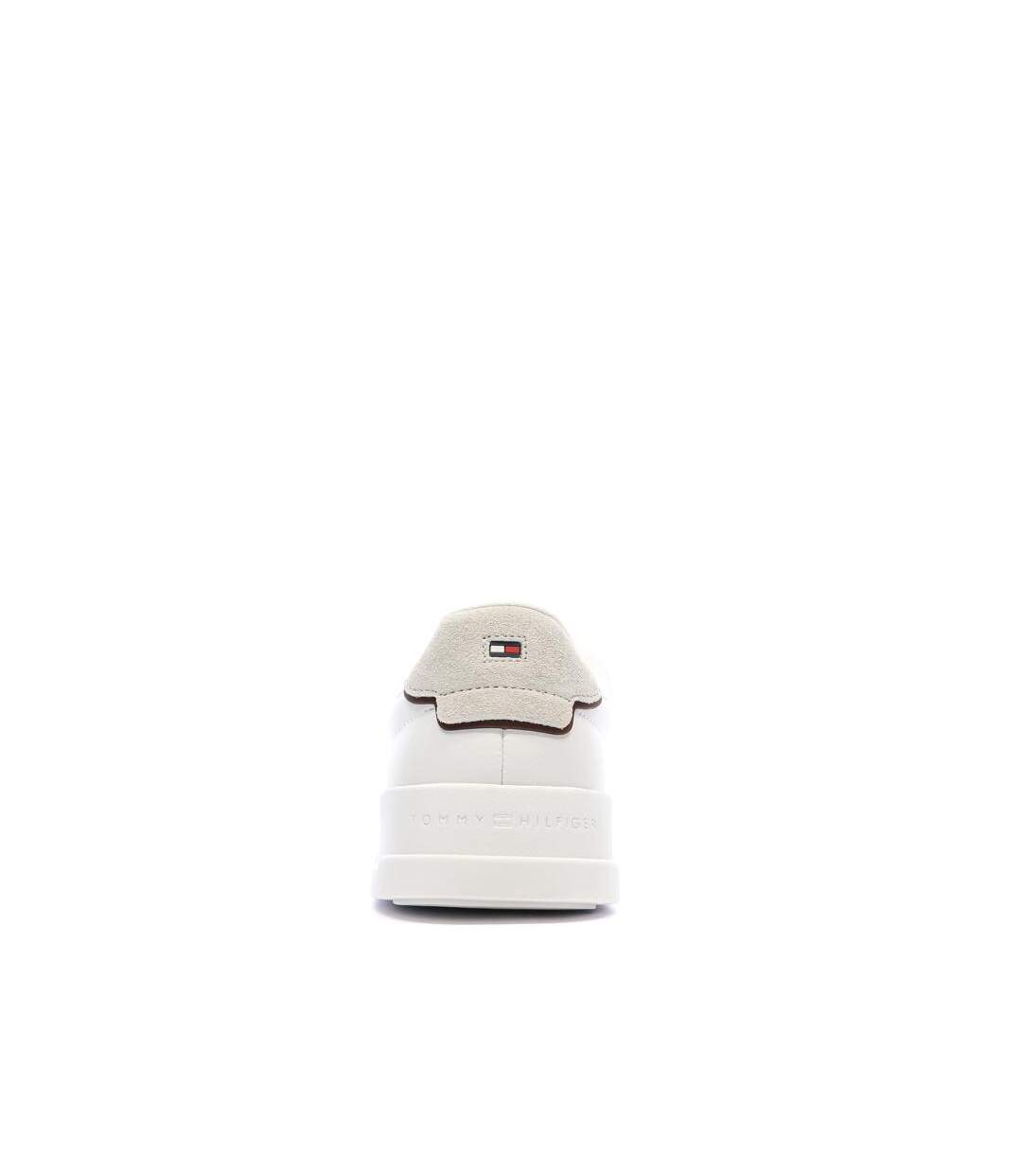 Baskets blanches/beiges homme tommy hilfiger court-3