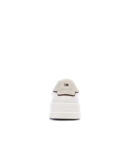 Baskets blanches/beiges homme tommy hilfiger court