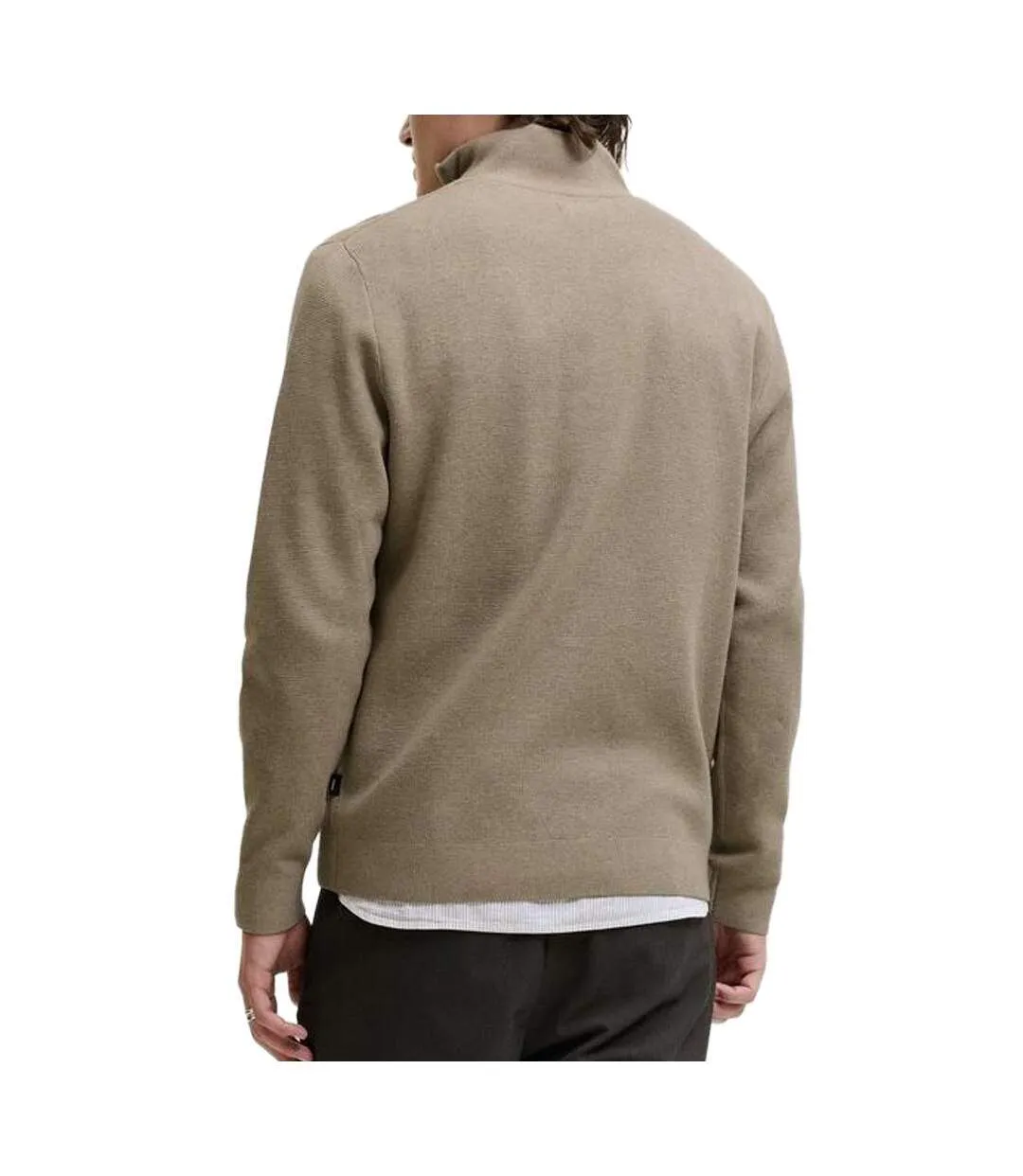 Pull beige homme jack & jones milanoe-2