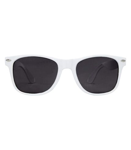 Sun Ray Recycled Plastic Sunglasses (White) (One Size)