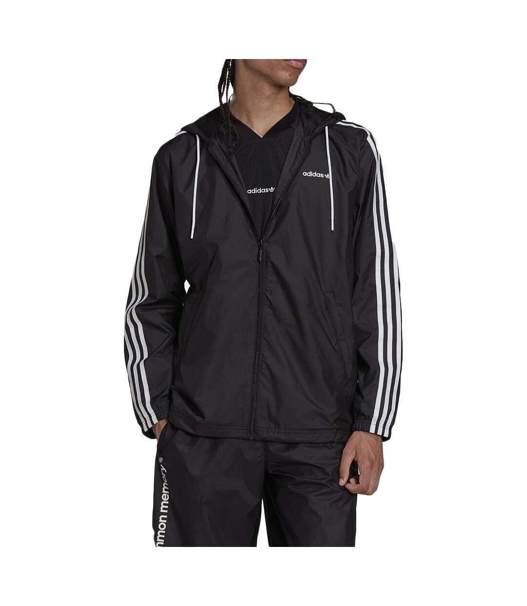 Veste Coupe-vent Noir Homme Adidas Trefoil C Wb - XS-1