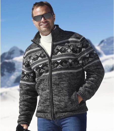 Men's Sherpa-Lined Full Zip Jacket