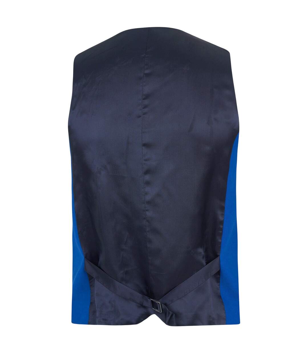 Mens Wool Blend Slim Waistcoat Bright Blue Without Prejudice-3