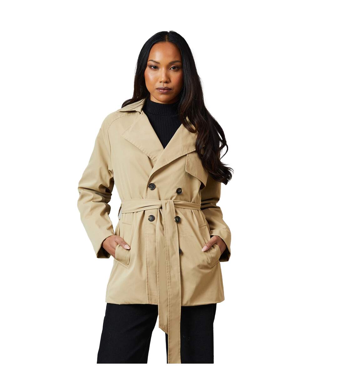 Trench femme beige gris Principles-1