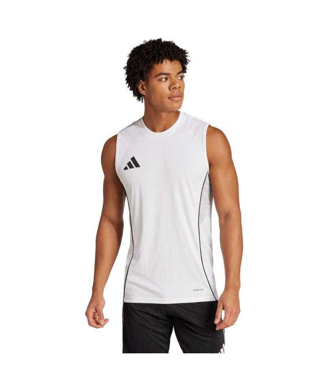 Maillot Sans Manches Tiro Competition Homme Blanc Adidas-1
