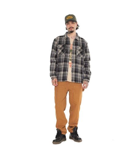Surchemise homme en flanelle à carreaux avec poches Pepper Vondutch