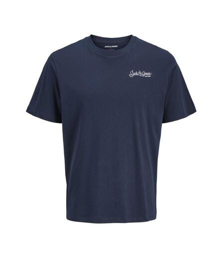 T-Shirt bleu foncé homme jack & jones front
