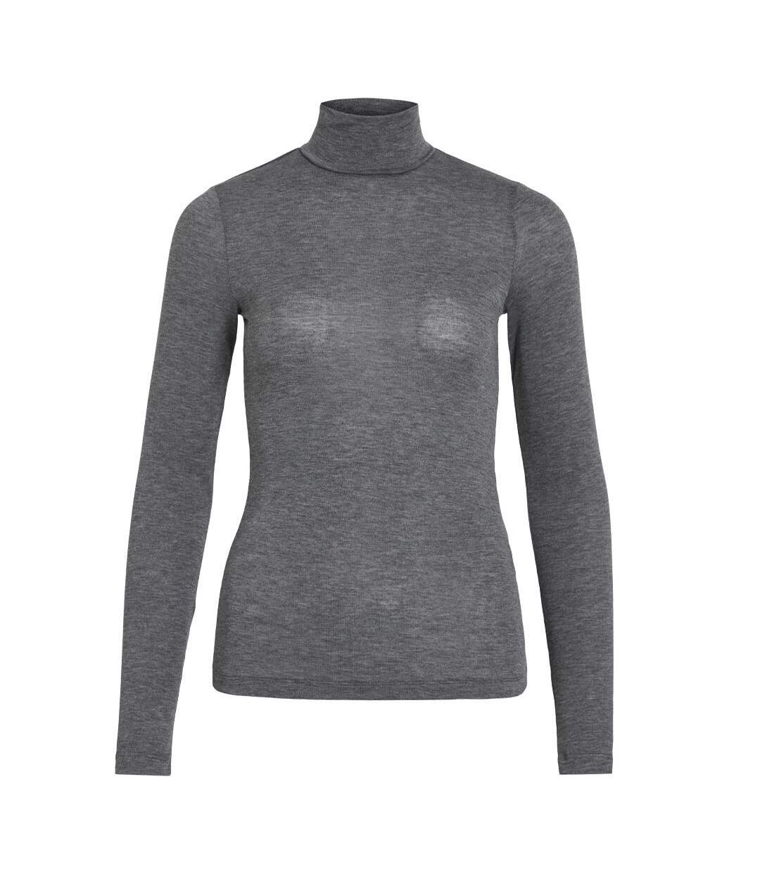 T-Shirt gris femme vila vinellie-1
