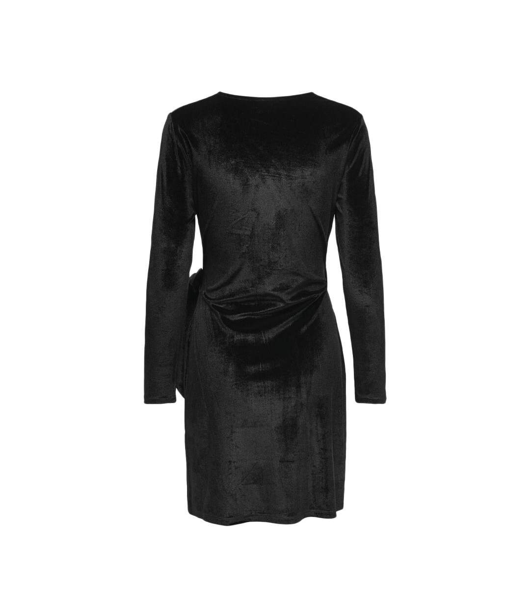 Robe Velours Noir Femme JDY Velvet Wrap - L-2