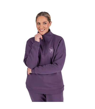 Womens/ladies serene half zip sweatshirt purple Aubrion