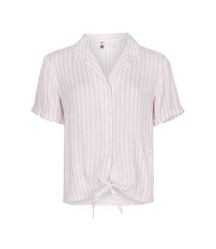 Chemise Manches Courtes Blanc/Mauve Femme O'Neill Cali Woven - L