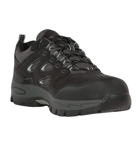 Mens mudstone safety trainers black/granite Regatta