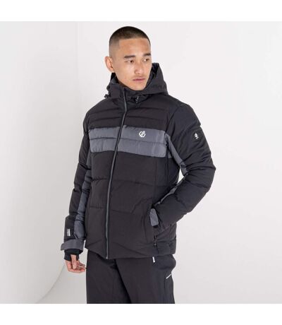 Mens denote waterproof ski jacket black/ebony grey Dare 2B