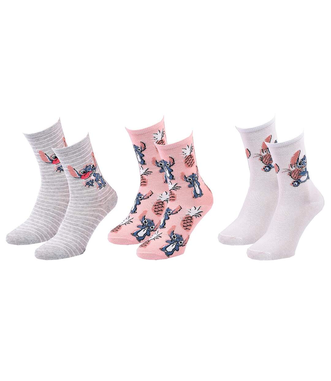 Chaussettes Pack Femme LILO ET STITCH Pack de 3 Paires 0643-2