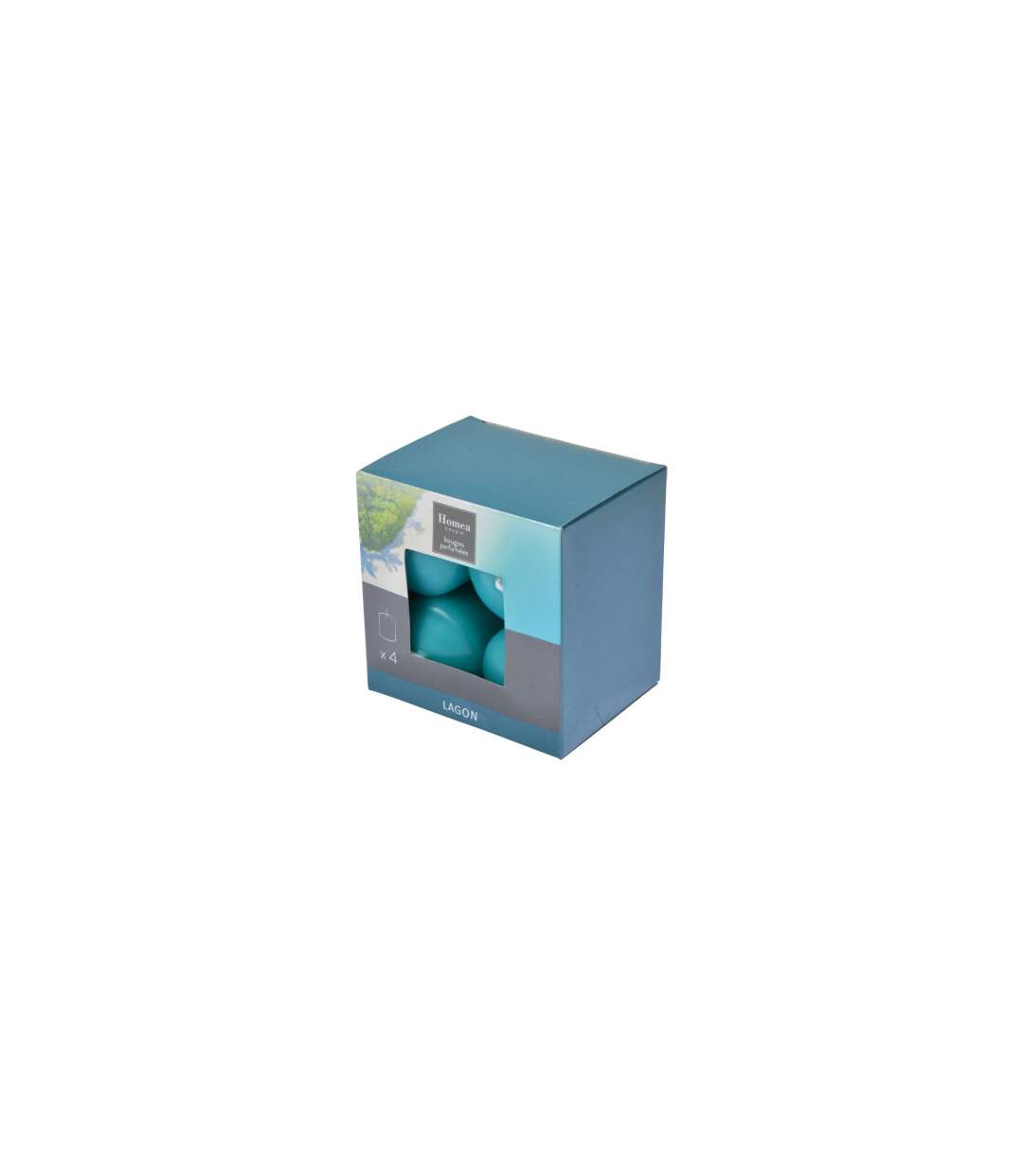 Lot de 4 Bougies Pilier Essentiel II 6cm Lagon-3