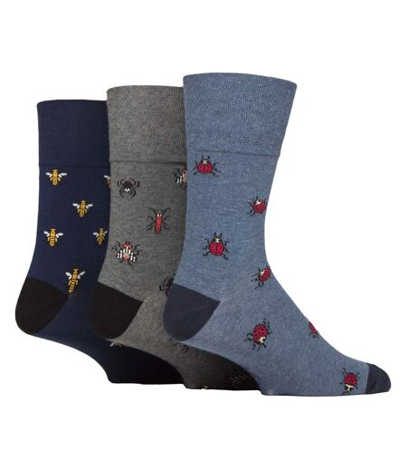 6 paires de chaussettes fantaisie à motifs en coton riche pour hommes