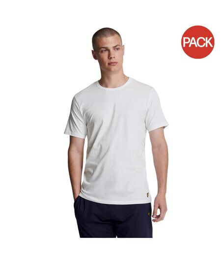 Pack of 3  Mens basic t-shirt  white Lyle & Scott