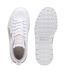 Womens/ladies Mayze Leather Platform Trainers White Glitter White Puma-4