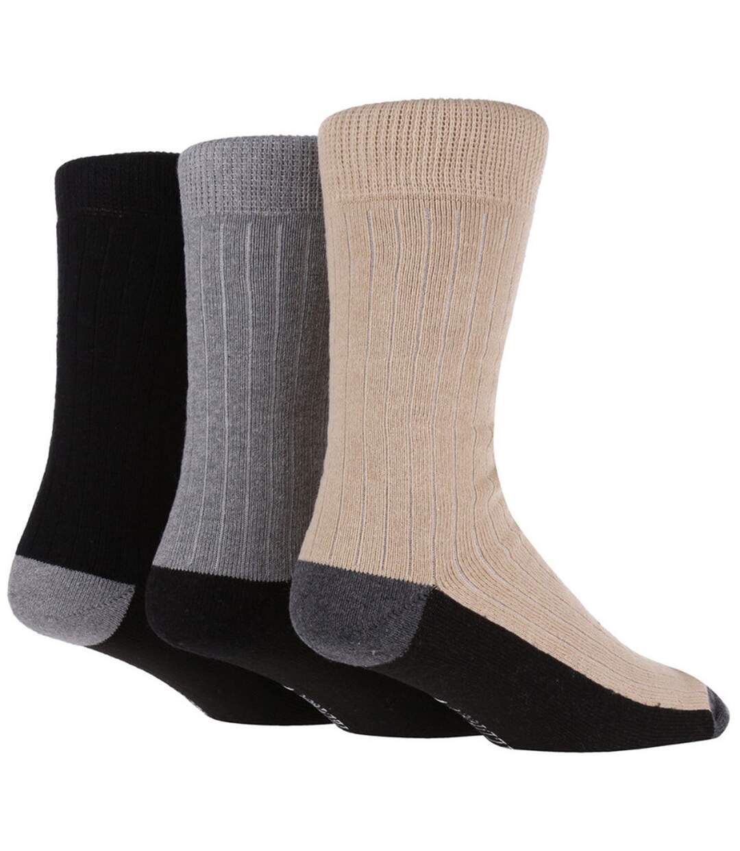 3 Pack Mens Casual Boot Socks for All Seasons-3