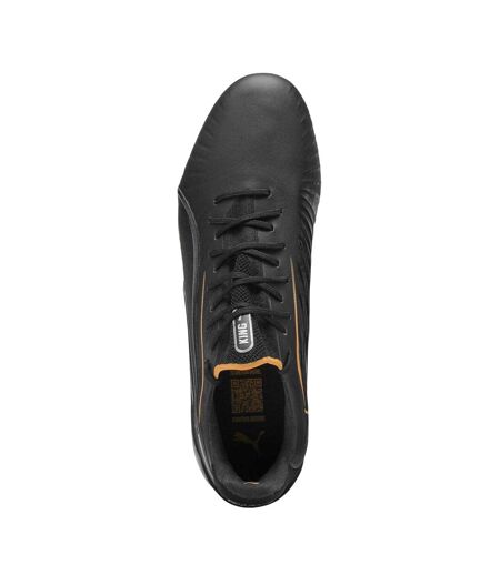 Mens King Ultimate Firm Ground Football Boots Black Silver Puma
