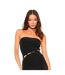 Robe Moulante Motif/style Découpé Femme Noir Missy Empire-2