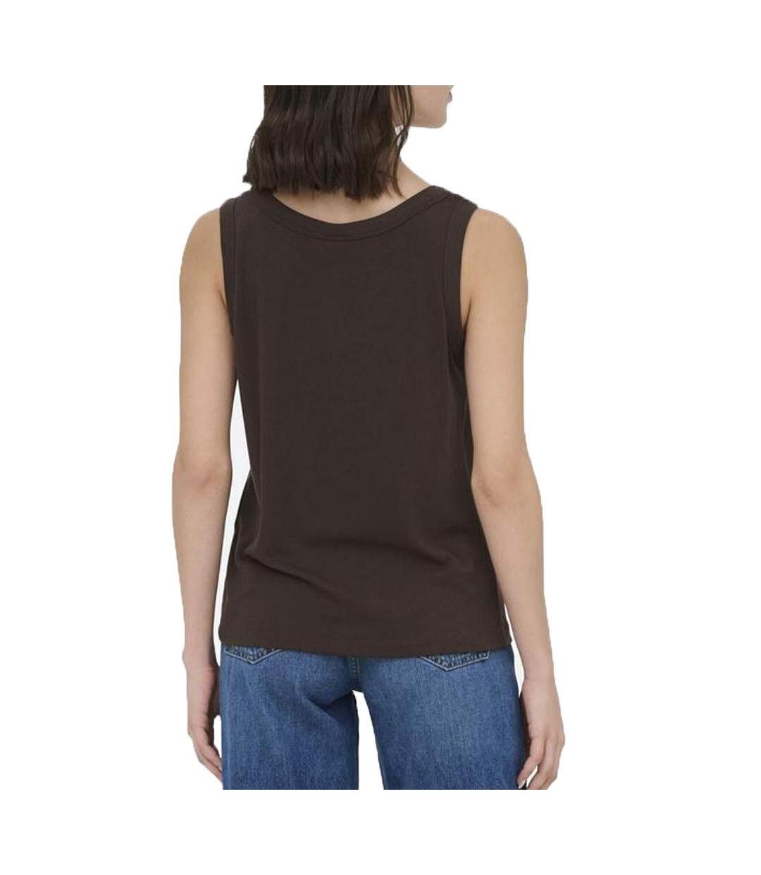 T-Shirt marron femme jdy leslie-2
