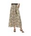 Jupe ecru/kaki femme vero moda imma-1