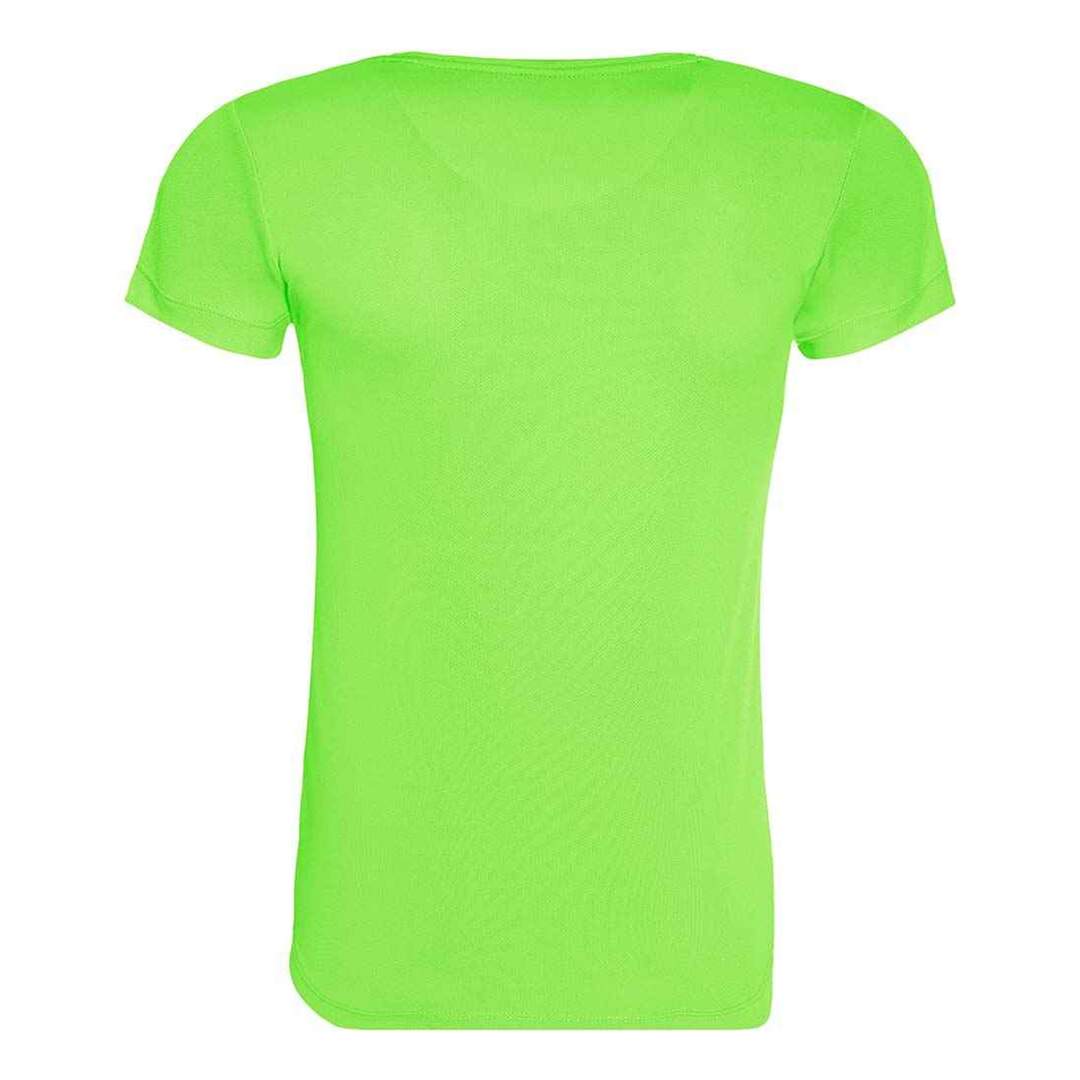 Awdis Womens/Ladies Cool Recycled T-Shirt (Electric Green) - UTPC4715-2