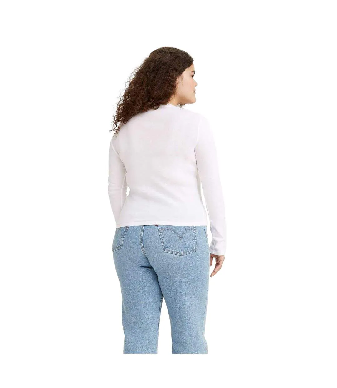 T-shirt Manches Longues Femme Blanc Levis-2
