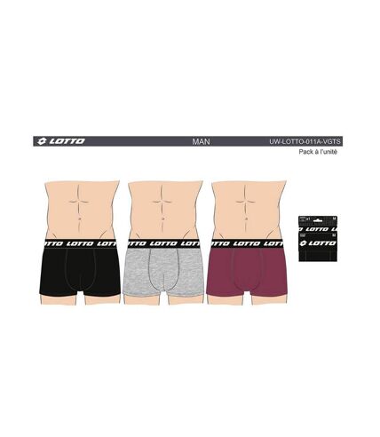 Boxer homme LOTTO Pack de 3 Boxers 0760