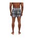 Short De Bain Motif/style À Carreaux Homme Noir Blanc Brave Soul-2