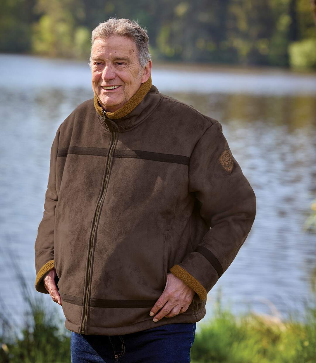 Blouson Aventurier Suédine Fourré Sherpa-10