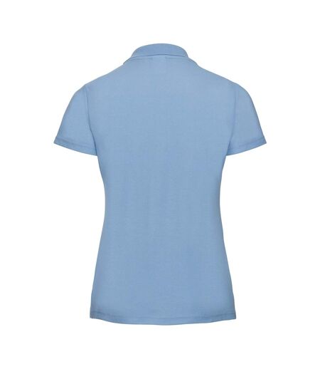 Russell - Polo 100% coton à manches courtes - Femme (Bleu ciel) - UTRW3279