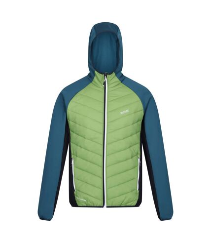 Veste hybride andreson homme vert piquant / bleu sarcelle foncé Regatta