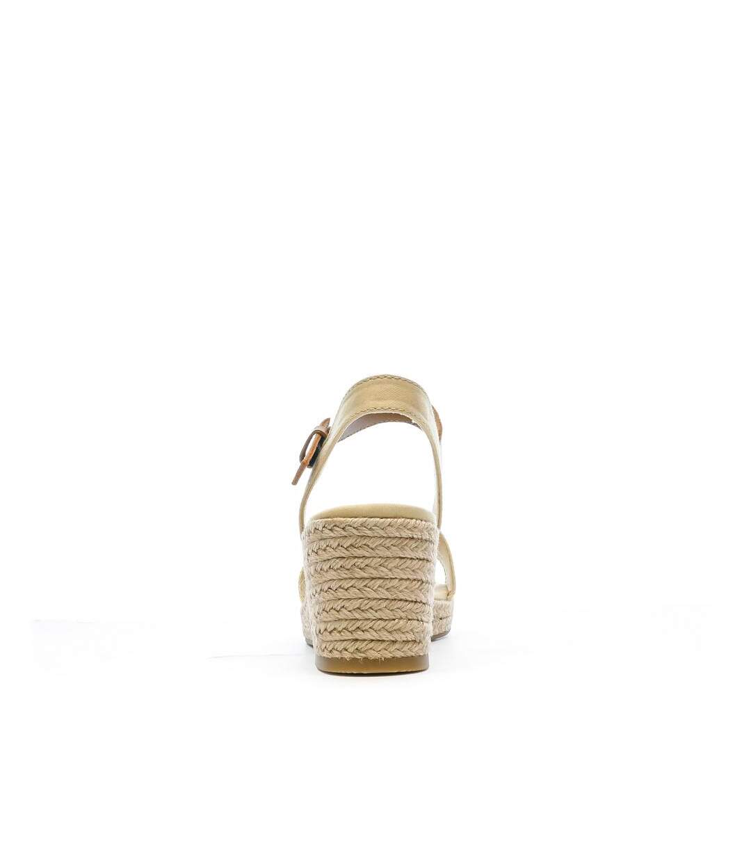 Sandales beige femme tommy hilfiger webbing wedge-3
