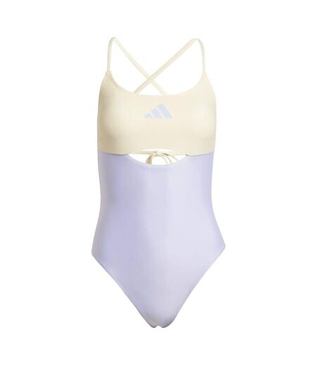 Maillot De Bain 1 Pièce Motif/style Blocs De Couleurs Femme Rose Violet Adidas