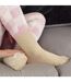 1 Pack Ladies Non Slip Cashmere Wool Slipper Bed Socks with Zzz Grips-4