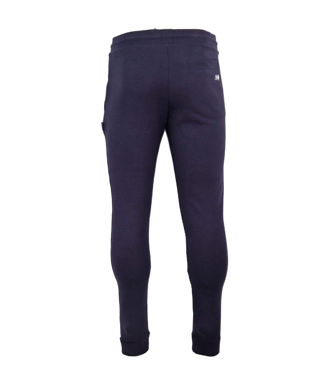 Pantalon De Jogging Motif Logo Homme Bleu Marine Blanc Aquascutum-2