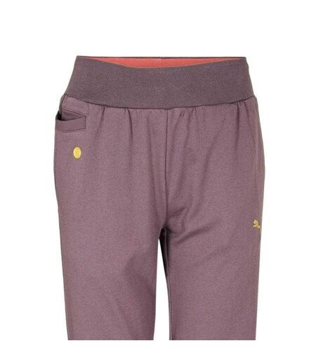 Womens/ladies Flared Jogging Bottoms Purple Puma