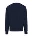 Unisex adult kruger recycled cotton crew neck relaxed fit sweatshirt navy Iqoniq-2