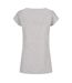 Build Your Brand Womens/Ladies Wide Neck T-Shirt (Heather Grey) - UTRW8369-2