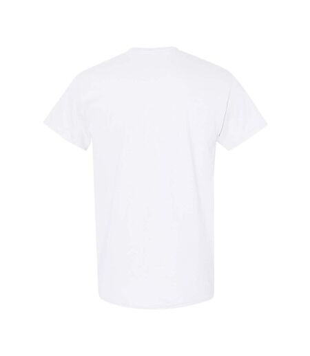 Lot de 5  t-shirts manches courtes hommes blanc Gildan