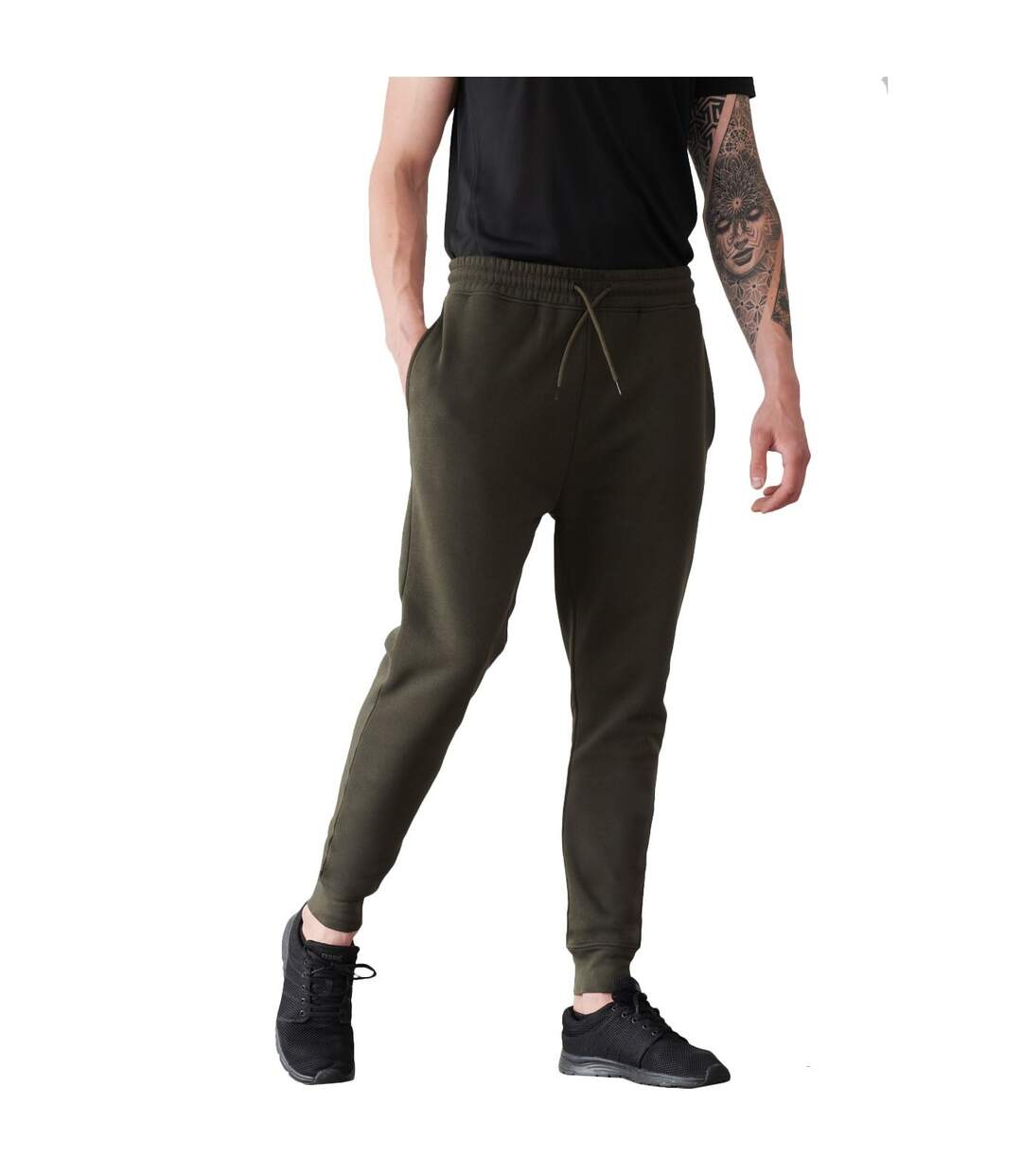 Pantalon de jogging athleisure adulte vert kaki Tombo-3