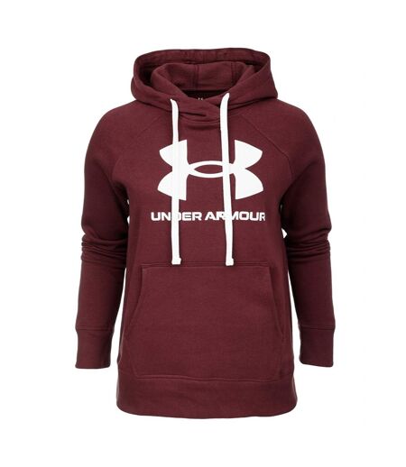 Sweat À Capuche Rival Femme Rouge Under Armour