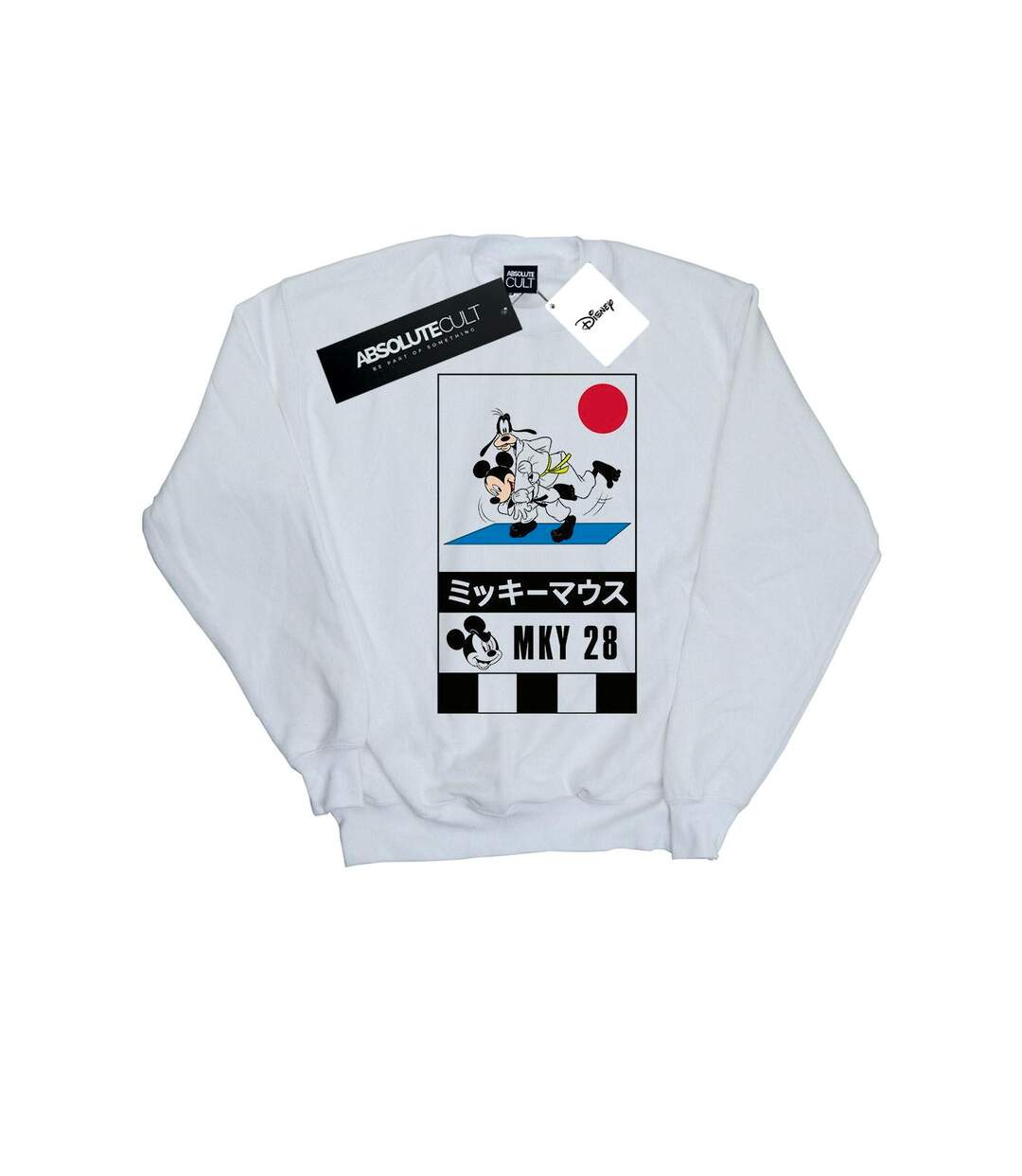 Disney Sweat Mickey And Goofy Karate Womens/Ladies (Blanc) - UTBI28228-1