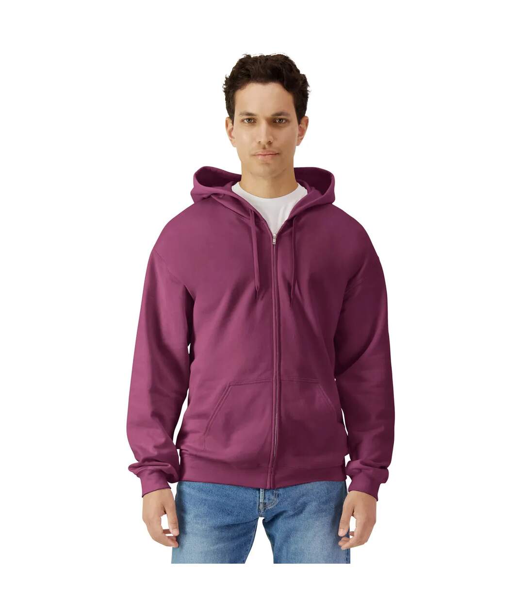 Veste À Capuche Softstyle Adulte Pourpre Gildan-1