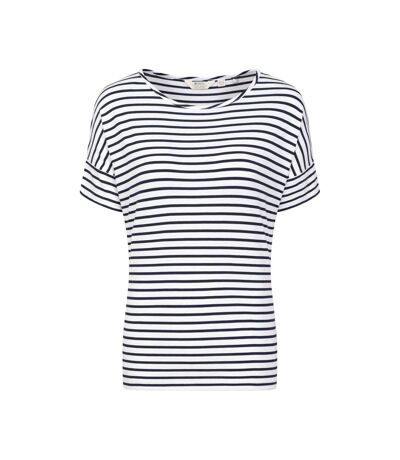 T-shirt kynance femme bleu marine / blanc Mountain Warehouse