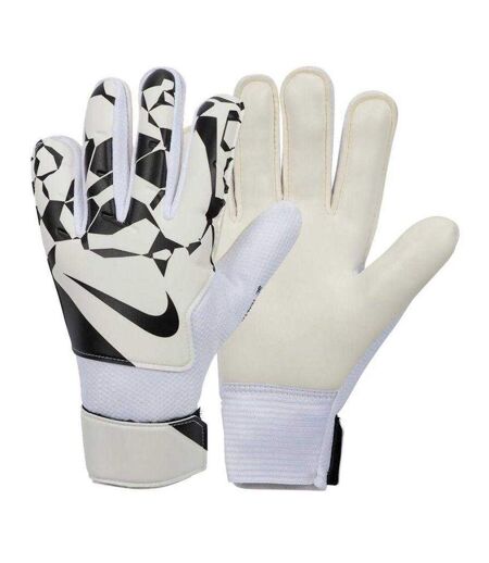 Childrens/kids Match Goalkeeper Gloves White Black Nike